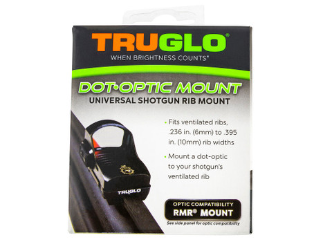 TruGlo TGTG8954U2 Universal Shotgun Rib Mounts Black Trijicon RMR