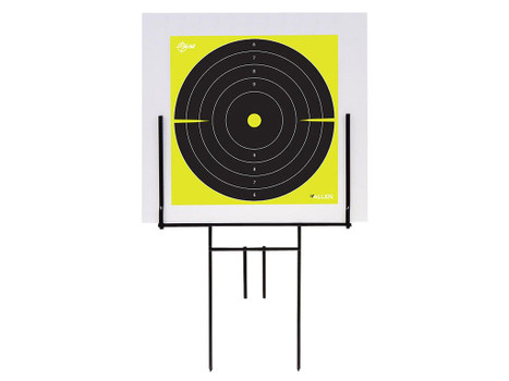 EZ-Aim 15309 Portable Range Target Stand Black Steel 18" W x 19" H Includes 2 Adhesive Targets