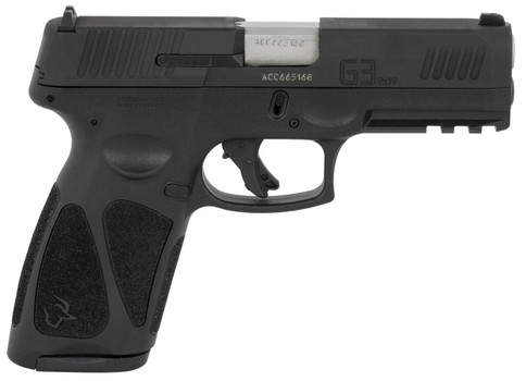 Taurus 1G3B941 G3  9mm Luger 171 4 Matte Stainless Steel Barrel Polymer Frame With Picatinny Acc. Rail Tenifer Matte Black Steel Slide ReStrike Capability Manual Safety UPC: 725327625766