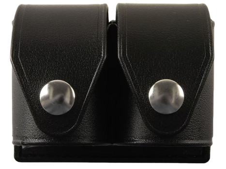 HKS 203PLBN SpeedLoader Case Double Black Large Hytrel Belt Loop Fits S&W/Ruger/Colt/Taurus/Dan Wesson Belts 2.25" Wide