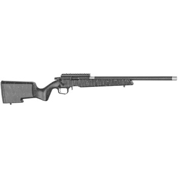 Christensen Arms 8011200200 Ranger  22 LR 101 18 Carbon FiberThreaded Barrel Black Anodized Finish Black with Gray Webbing Stock UPC: 696528087786