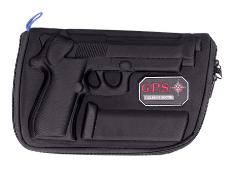 GPS Bags 909PC Custom Molded w/ Lockable Zippers Internal Mag Holder & Black Finish for Beretta 92/96 & Taurus PT92