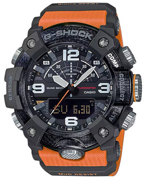 Gshockvlc Distribution GGB1001A9 GShock Tactical MudMaster Keep Time OrangeBlack Size 145215mm Features Digital Compass UPC: 889232235431