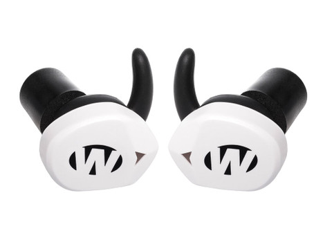 Walker's GWPSLCR2BTWHT Silencer BT 2.0 Electronic Ear Buds Sports South Exclusive White Polymer