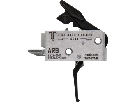 TriggerTech AH9TDB33NNF Duty Flat Trigger Two-Stage 3.50 lbs Draw Weight Fits AR-9