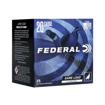 Federal H2585 GameShok High Brass 20 Gauge 3 1 14 oz 1300 fps 5 Shot 25 Bx10 UPC: 604544678185