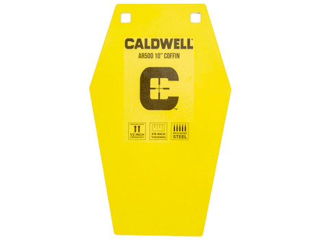 Caldwell 1116693 C 10" Coffin CP4 Yellow Powder Coat AR500 Steel Hanging