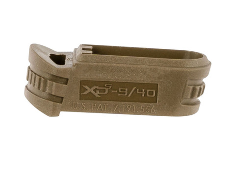 Springfield Armory XDS5902MFDE Backstrap Sleeve made of Polymer with Flat Dark Earth & 1 Piece Design for 9mm Luger Springfield XD-S with #2 Backstrap & 3"-4" Barrel