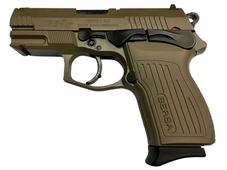 Bersa TPR9CFDE TPRC Sports South Exclusive 9mm Luger 13+1, 3.50" Black Steel Barrel, Flat Dark Earth Serrated Steel Slide & Aluminum Frame w/Picatinny Rail, Ambidextrous
