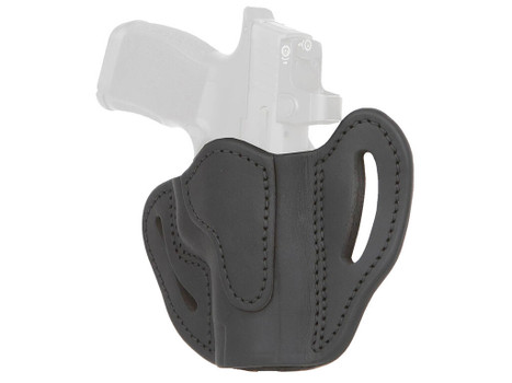 1791 Gunleather ORBHCMAXSBLR BHC MAX Optic Ready OWB Compact Stealth Black Leather Belt Slide Compatible w/Sig P365 XL/Glock 48 Right Hand