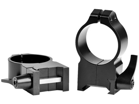 Warne 216LM Vertical Rings Maxima Matte Black 30mm Extra High Quick Detach 0 MOA