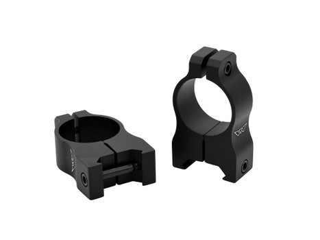 Warne V402M Scope Rings Vapor Matte Black 1" High 0 MOA