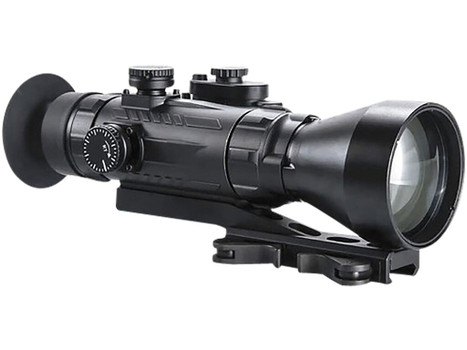 AGM Global Vision 15WP4423474111 Wolverine Pro-4 3APW Night Vision Rifle Scope Matte Black 4x70mm Gen 3 Auto-Gated White Phosphor Illuminated Red Chevron w/Ballistic Drop Reticle