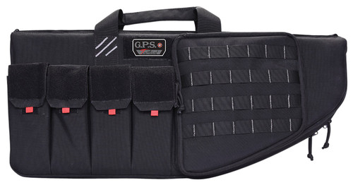 GPS Bags GPST30ARB Tactical AR Case 30 Black 1000D Nylon with Mag  Storage Pockets Lockable Zippers External Handgun Pocket  DuPont Teflon Coating UPC: 819763012652