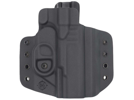 C&G Holsters 1212100 Covert OWB Black Kydex Belt Loop Fits Walther PDP 4" Right Hand