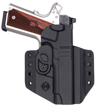 CG Holsters 1856100 Covert  OWB Black Kydex Belt Loop Fits 1911 4.25 Wilson Combat EDC X9 Right Hand UPC: 840339718562
