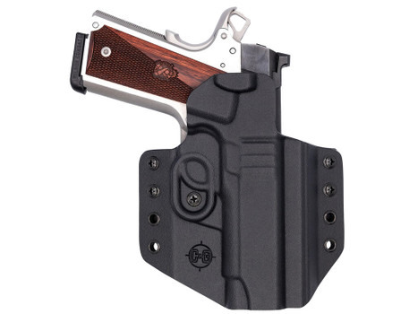 C&G Holsters 1856100 Covert OWB Black Kydex Belt Loop Fits 1911 4.25"/ Wilson Combat EDC X9 Right Hand