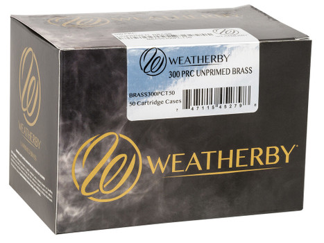 Weatherby BRASS300PCT50 Unprimed Cases 300PRC Rifle Brass 50/Box