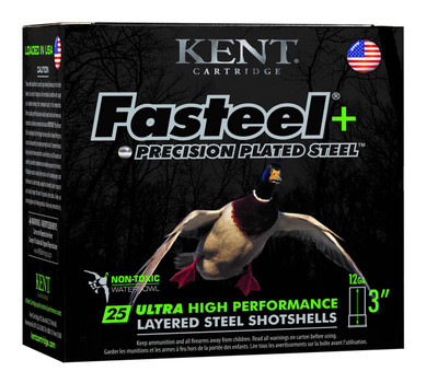 Kent Cartridge K123FSP36BBX2 Fasteel   12 Gauge 3 1 14 oz BB Shot 25 Per Box 10 UPC: 656308112008