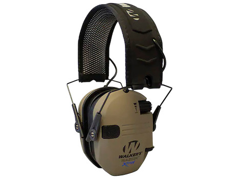 Walker's GWPXRSEMFDE Razor X-TRM Digital Electronic Muff 21 dB Over the Head Flat Dark Earth Polymer