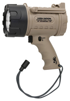 Browning 3717805 High Noon Power Pro SpotlightUSB12V110V  Tan  White 1700 Lumens UPC: 023614977544