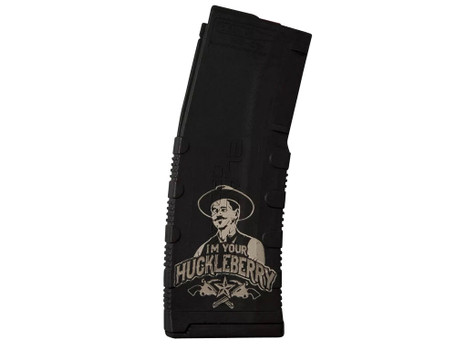 Black Rain Ordnance MAG30HUCKLEBERRY Magazine 30rd 223 Rem/5.56 NATO Huckleberry Engraving Fits AR-15 Platform