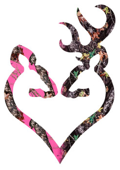 Browning 3922290614 Buck Heart Decal CamoPink Vinyl Sticker 6 UPC: 023614393139