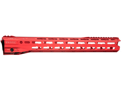 Strike Industries GRIDLOK-LITE-17-RED GridLok Lite with Quick Rail Detach System 17"L 1.57"D M-LOK Red Aluminum for AR-15