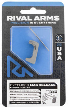 Rival Arms RA72S001D Magazine Release  Extended Dark Gray Aluminum for Sig P320 UPC: 788130030356