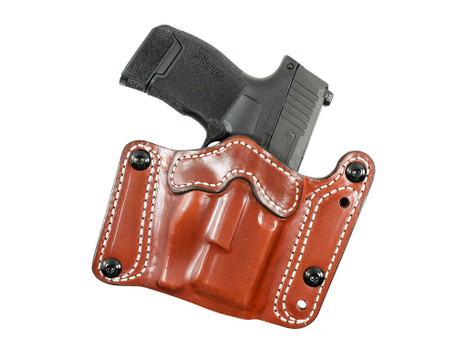 DeSantis Gunhide 194TJ8HZ0 Variable 194 OWB Tan Leather Fits Sig P320C/P250C Belt Clip Mount Ambidextrous