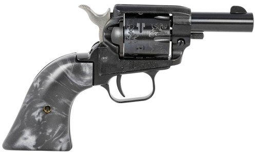 Heritage Mfg BK22B2BPSCLS2 Barkeep  Exclusive Grip 22 LR 6 Shot 2 Black Steel Barrel Black Zinc Alloy Frame Black Engraved Cylinder Black Pearl Grip Manual Safety Exposed Hammer UPC: 727962706510