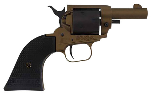 Heritage Mfg BK22A2 Barkeep  22 LR 6 Shot 2.68 Burnt Bronze Cerakote Barrel Burnt Bronze Cerakote wBlack Accents Frame Black Cerakote Cylinder Black Star Polymer Grip UPC: 727962707869