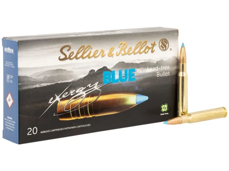 Sellier & Bellot SB3006XB eXergy 30 06Springfield 180gr TAC EX Blue 20 Per Box/12 Case