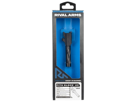 Rival Arms RA20G301A Precision V1 Match Grade 9mm Luger Compatible w/Glock 43, 3.41" Black PVD Stainless Steel