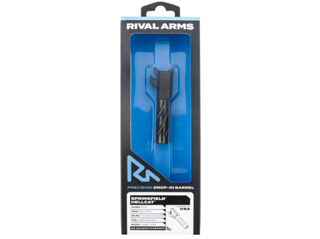 Rival Arms RARA20H101A Precision V1 Match Grade Spiral Fluted Black PVD Stainless Steel, Fits Springfield Hellcat