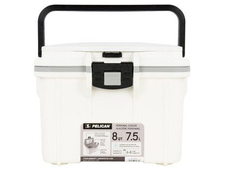 PELICAN 8Q-1-WHTGRY 8QT ELITE COOLER WHT/GRY