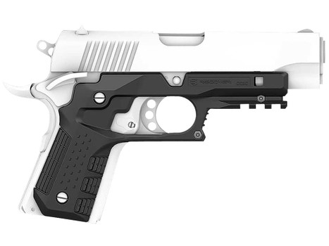 Recover Tactical CC3C-01 Grip & Rail System Black Polymer Picatinny for Compact 1911