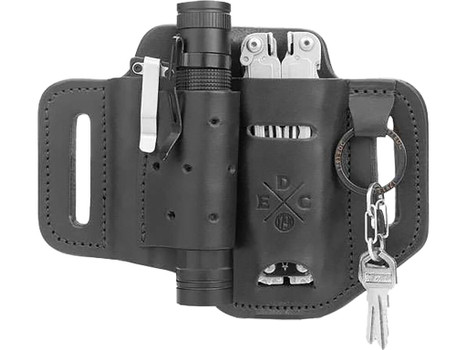 1791 Gunleather STESLFBLKA EDC Standard Easy Slide OWB Black Leather Belt Slide Ambidextrous
