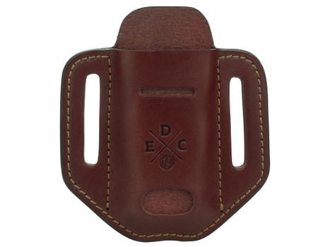 1791 Gunleather HDESSLCHNA EDC Heavy Duty Easy Slide Solo OWB Chestnut Leather Belt Slide Ambidextrous