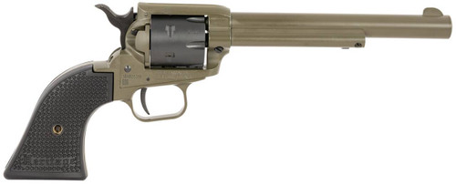 Heritage Mfg RR22T6 Rough Rider  22 LR 6 Shot 5.50 OD Green Cerakote Barrel OD Green Cerakote wBlack Accents Frame Black Cerakote Cylinder Black Star Polymer Grips UPC: 727962707920 Heritage Mfg RR22T6 Rough Rider  22 LR 6 Shot 5.50 OD Green Cerakote Barrel OD Green Cerakote wBlack Accents Frame Black Cerakote Cylinder Black Star Polymer Grips UPC: 727962707920