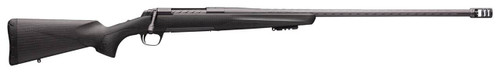 Browning 035543294 XBolt Pro Long Range 6.5 PRC 31 26 Skip Fluted Heavy  Barrel Recoil Hawg Muzzle Brake Spiral Fluted Bolt Carbon Gray Elite Cerakote Natural Carbon Fiber Stock UPC: 023614850151