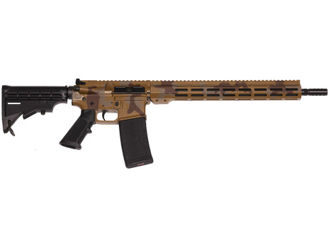 Great Lakes Firearms GL15223MSAH AR-15 Mission 223 Wylde 30+1 16", Sahara Camo Rec/15" M-Lok Handguard, Black Carbine Stock & A2 Grip, Muzzle Brake