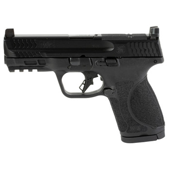 Smith  Wesson 13563 MP 2.0  Compact Frame 9mm Luger 151 4 Black Armornite Steel Barrel  Optic CutSerrated Slide Matte Black Polymer Frame wPicatinny Rail UPC: 022188889628