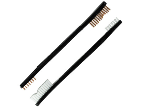 KleenBore UT-COMBO Double End Brush Combo Set Bronze/Nylon Bristles 2 Pack