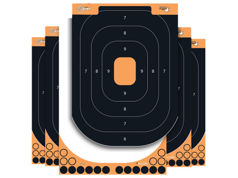 EZ-Aim 1550125 Splash Reactive Self-Adhesive Paper Black/Orange 12.50"x18.25" Silhouette 25 Pack