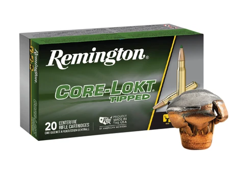 Remington Ammunition 29019 Core-Lokt Tipped 270Win 130gr Core-Lokt Tipped 20 Per Box/10 Case