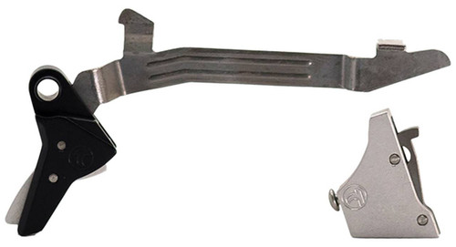 Timney Triggers ALPHAGLOCK34SILVR Alpha Competition 9mm Luger40 SW Silver Straight Trigger Compatible wGlock Gen34 UPC: 081950613717