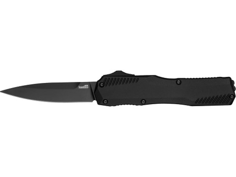 Kershaw 9000BLK Livewire Automatic 3.30" OTF Spear Point Plain Black DLC CPM MagnaCut Steel Blade, Black Anodized Aluminum Handle, Includes Pocket Clip