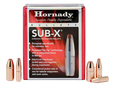 Hornady 45052 Sub-X 45 Cal 410 gr Subsonic eXpanding 50 Per Box/ 15 Case