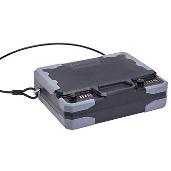 Hornady 95260 TrekLite Lock Box XXL Combination Key Entry Black Holds 2 Handguns Polycarbonate UPC: 090255952605